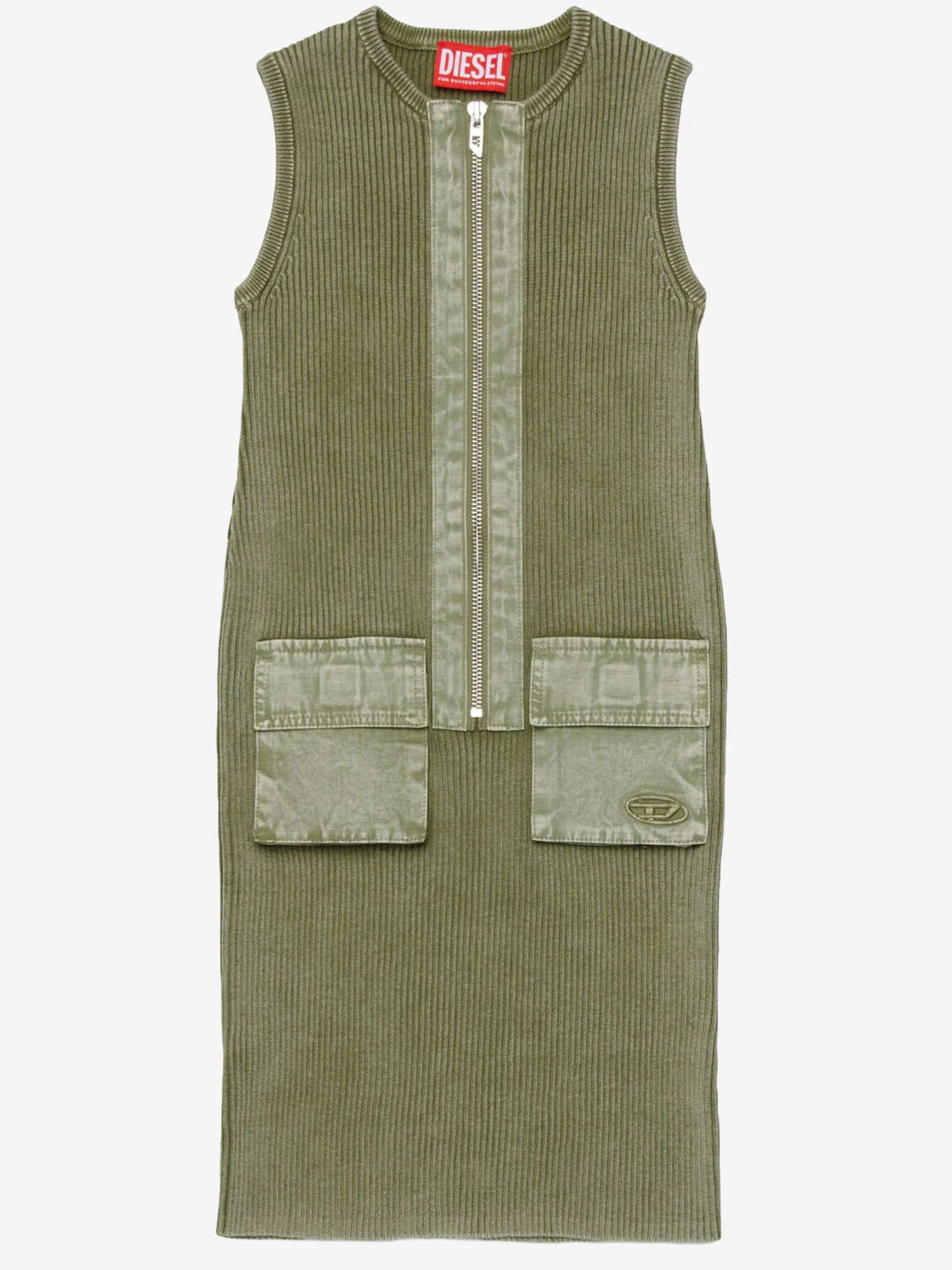 Vestidos Diesel Verde Cotone