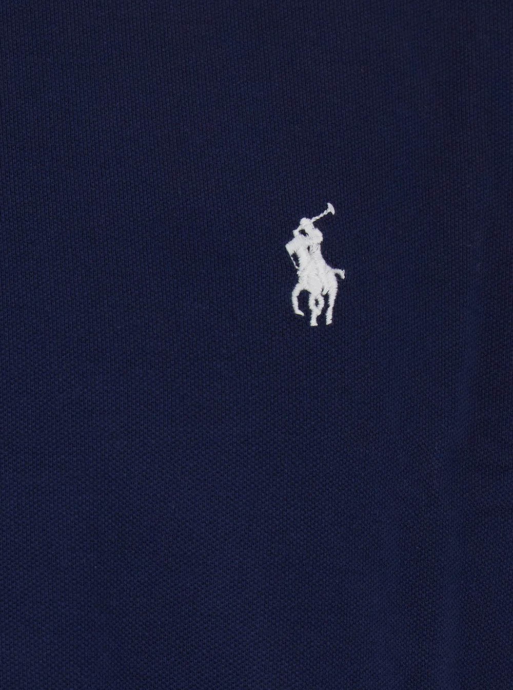 Camiseta Polo Ralph Lauren Custom Fit Azul com Gola Clássica e Embroideria de Cavalo na Frente Algodão para Homens Azul Camisetas