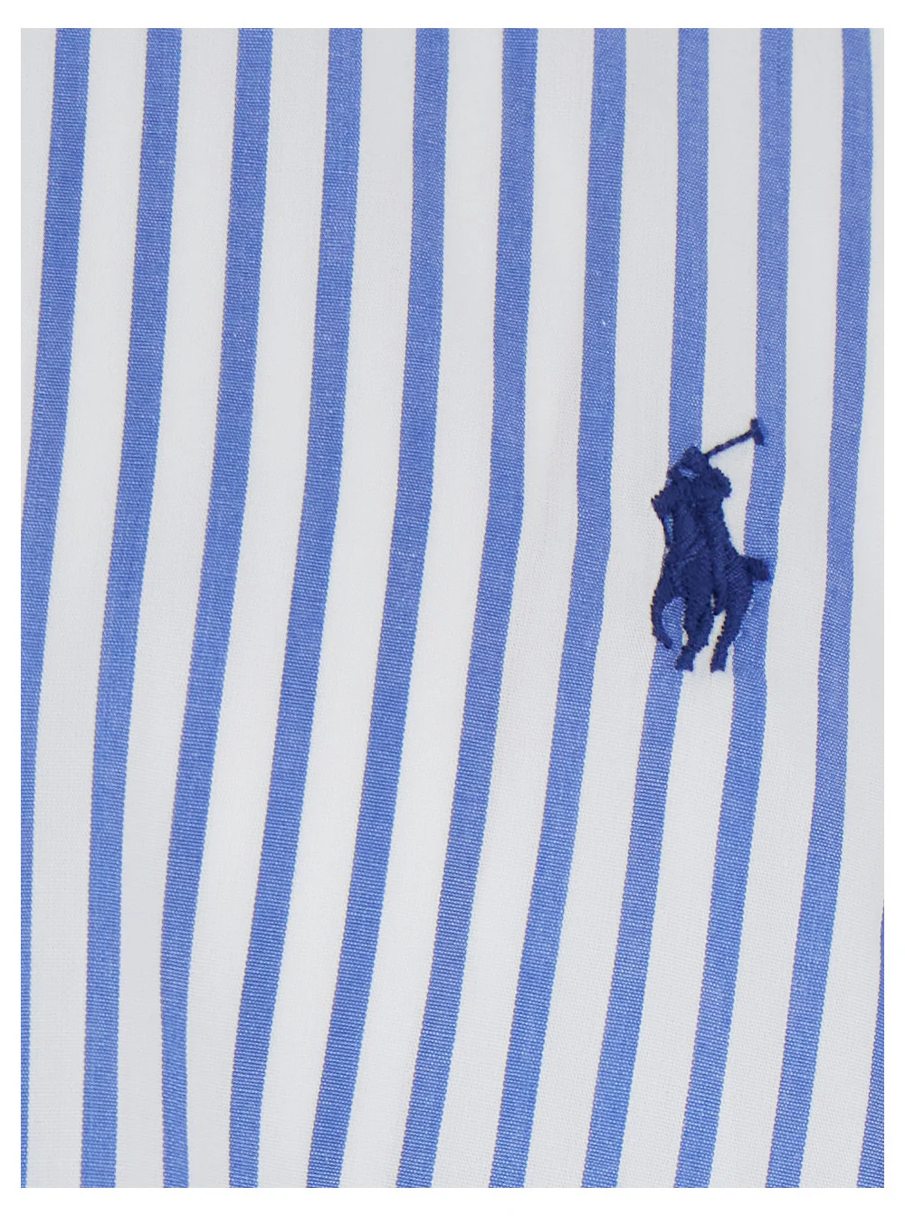 Camisa Polo Ralph Lauren Azul Claro com Estampa Listrada e Gola Clássica em Blusas de Homem de Algodão Camisa Polo Ralph Lauren Azul Claro com Estampa Listrada e Gola Clássica em Blusas de Homem de Algodão