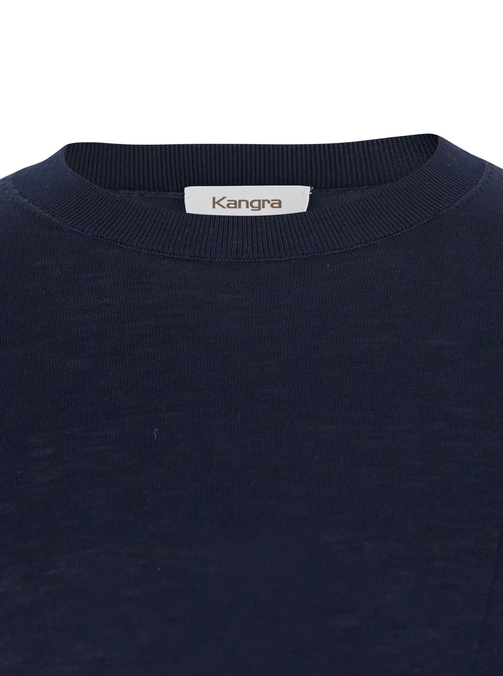 Suéter com Gola Redonda Kangra F.16gg para Mulher Azul Jersey Suéter com Gola Redonda Kangra F.16gg para Mulher Azul Jersey