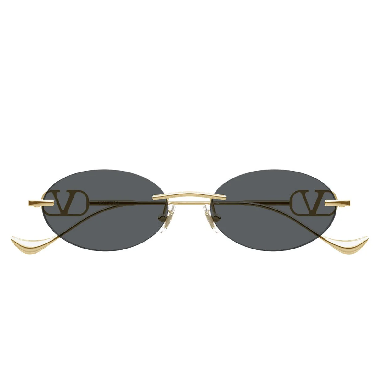 Óculos de Sol Valentino Vg0032s Linea V Logo Dourado Metal