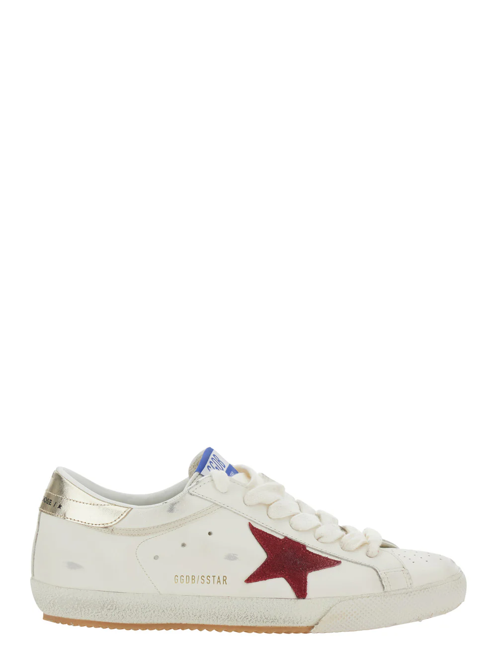Sapatilhas White Superstar Golden Goose com Estilo Ícone em Couro para Mulheres Vaca