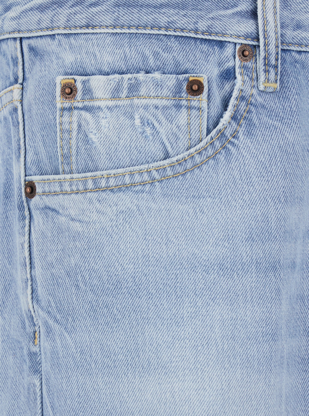Calças Dsquared2 642 Azul com Design de Cinco Bolsos em Algodão para Homens Leve