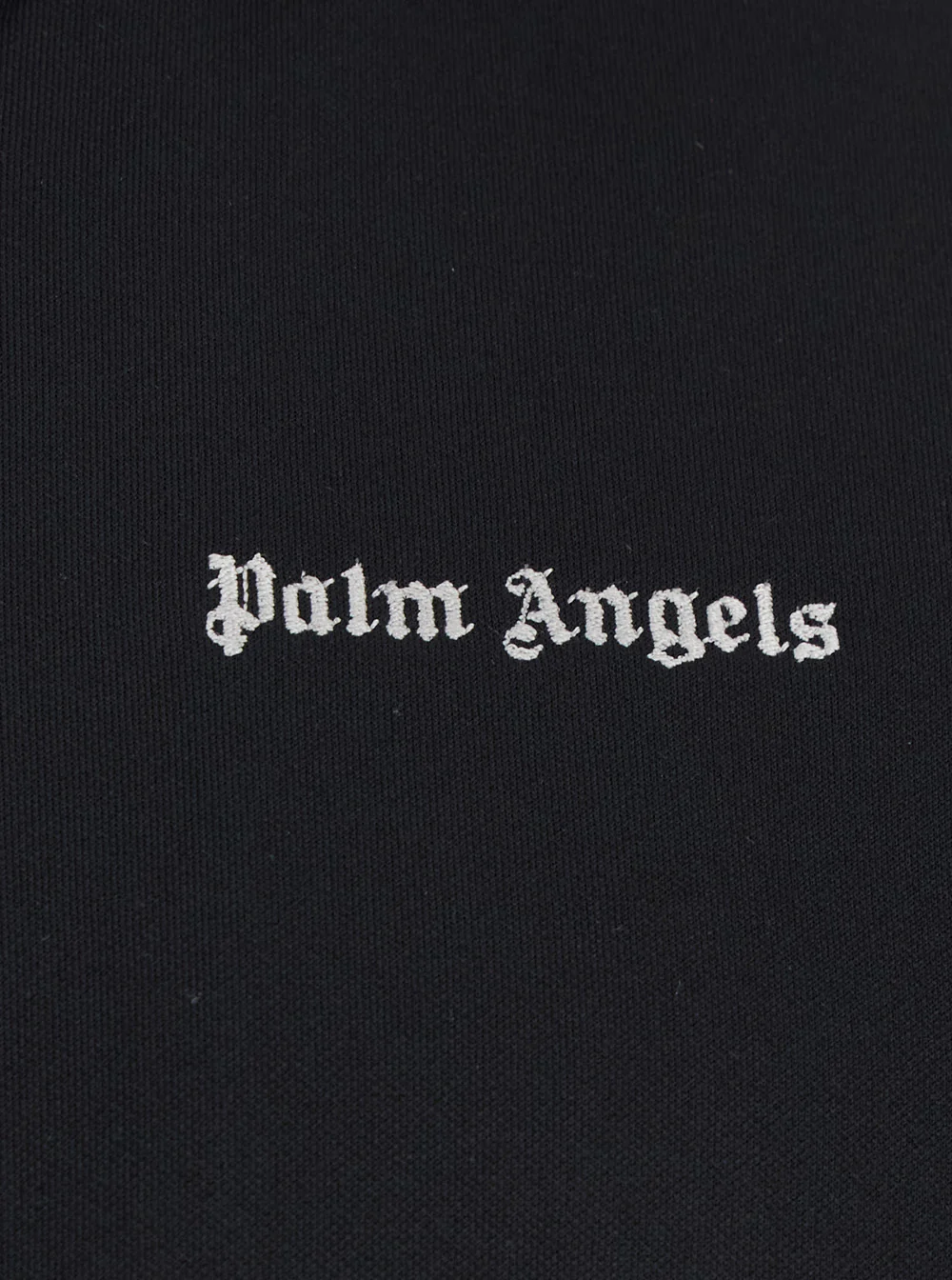 Camisola Masculina Palm Angels Preto Clássico com Logotipo na Frente em Tecido Técnico Camisolas de Poliéster