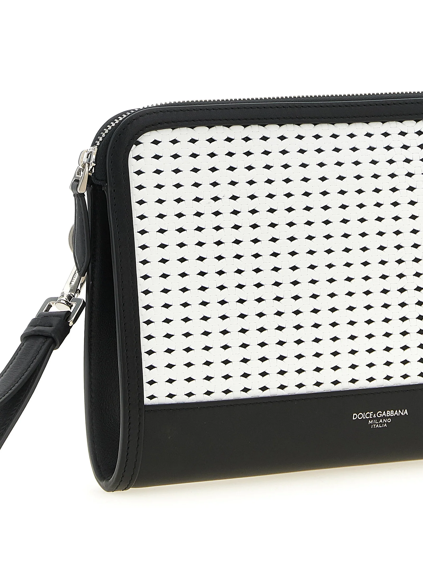 Bolsa de Mão Bicolor de Couro de Novilho Dolce & Gabbana