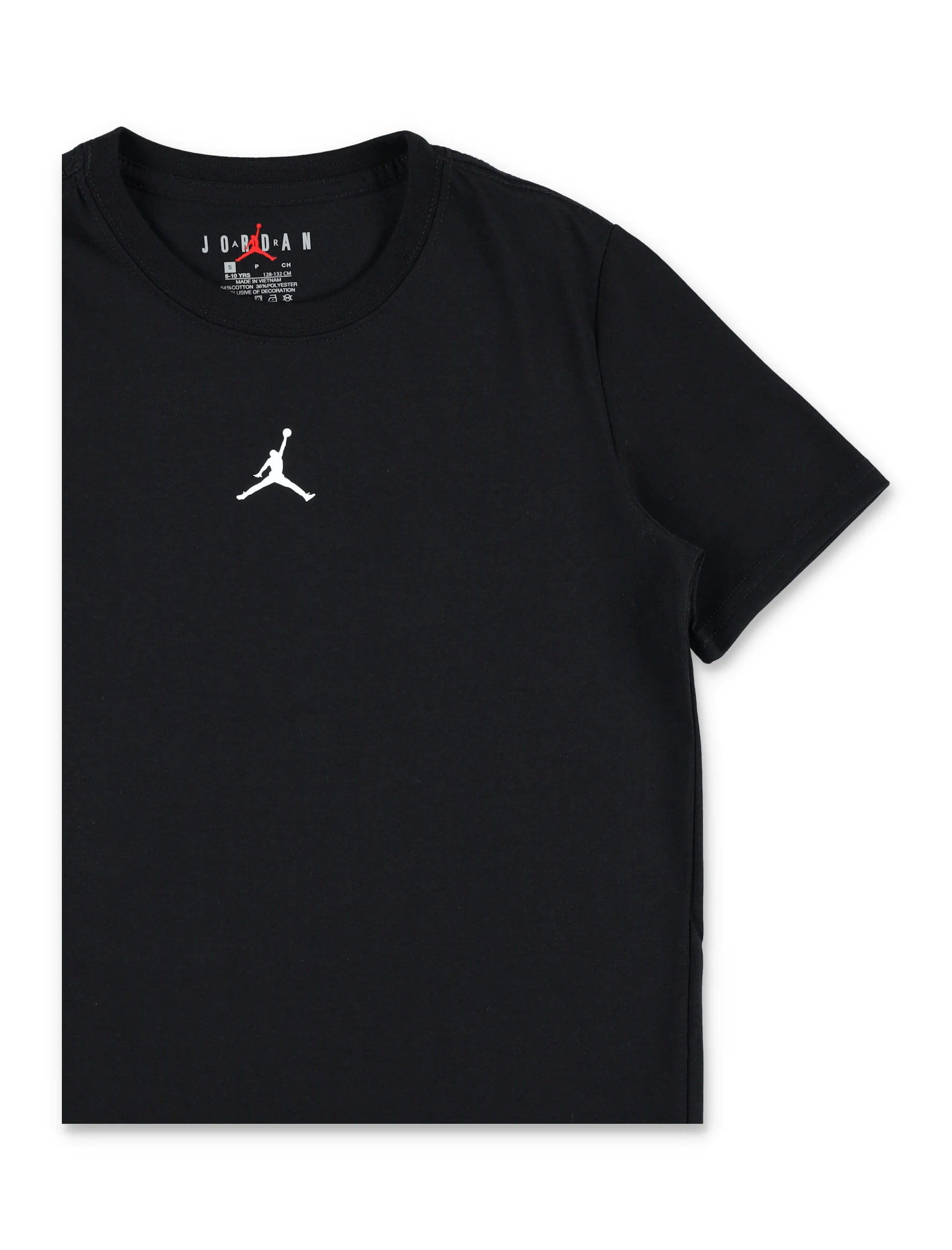 Camiseta Nike Jordan Menino Preto Algodão