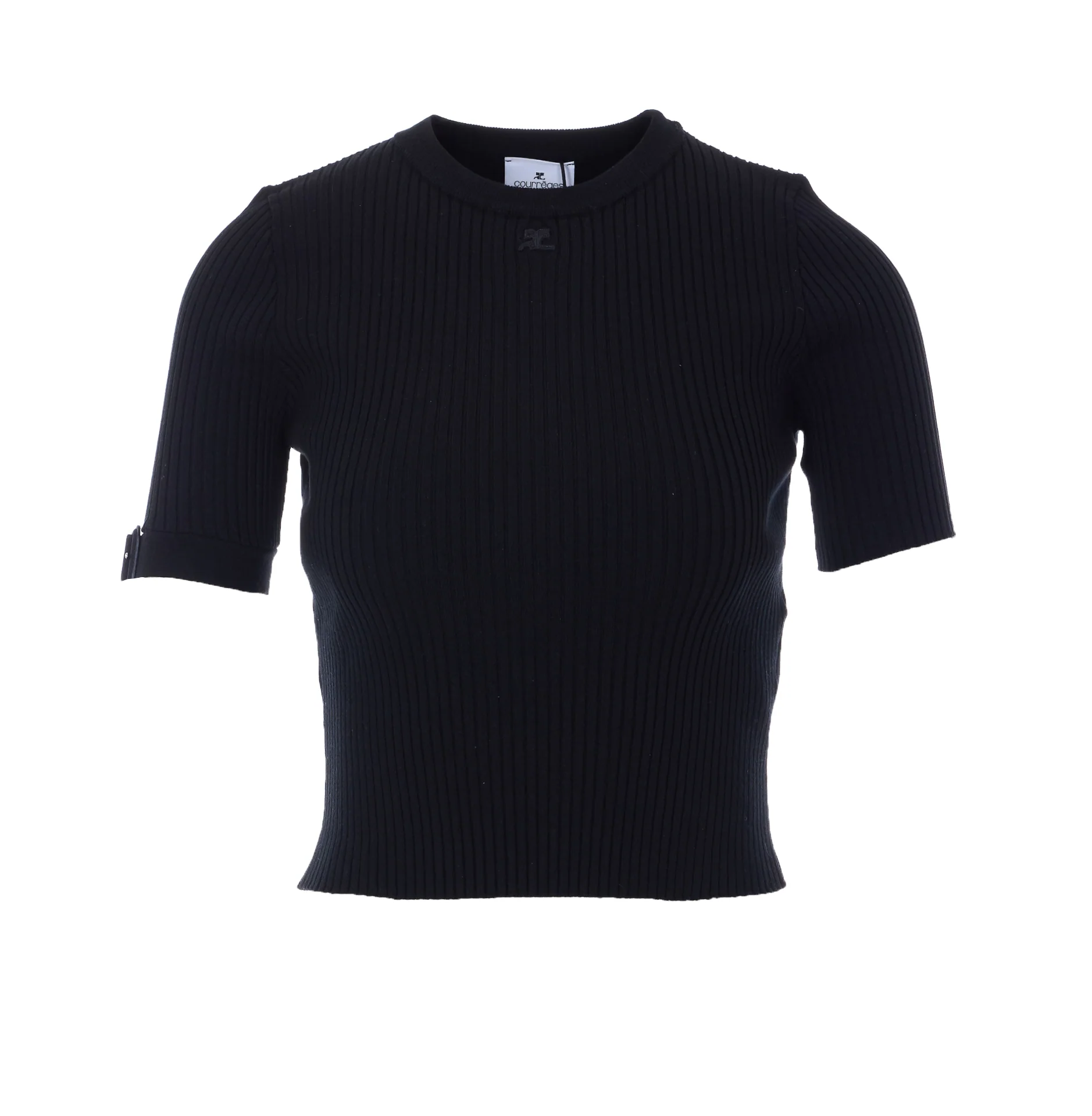 Camisetas e Polos Courreges Preto Viscose