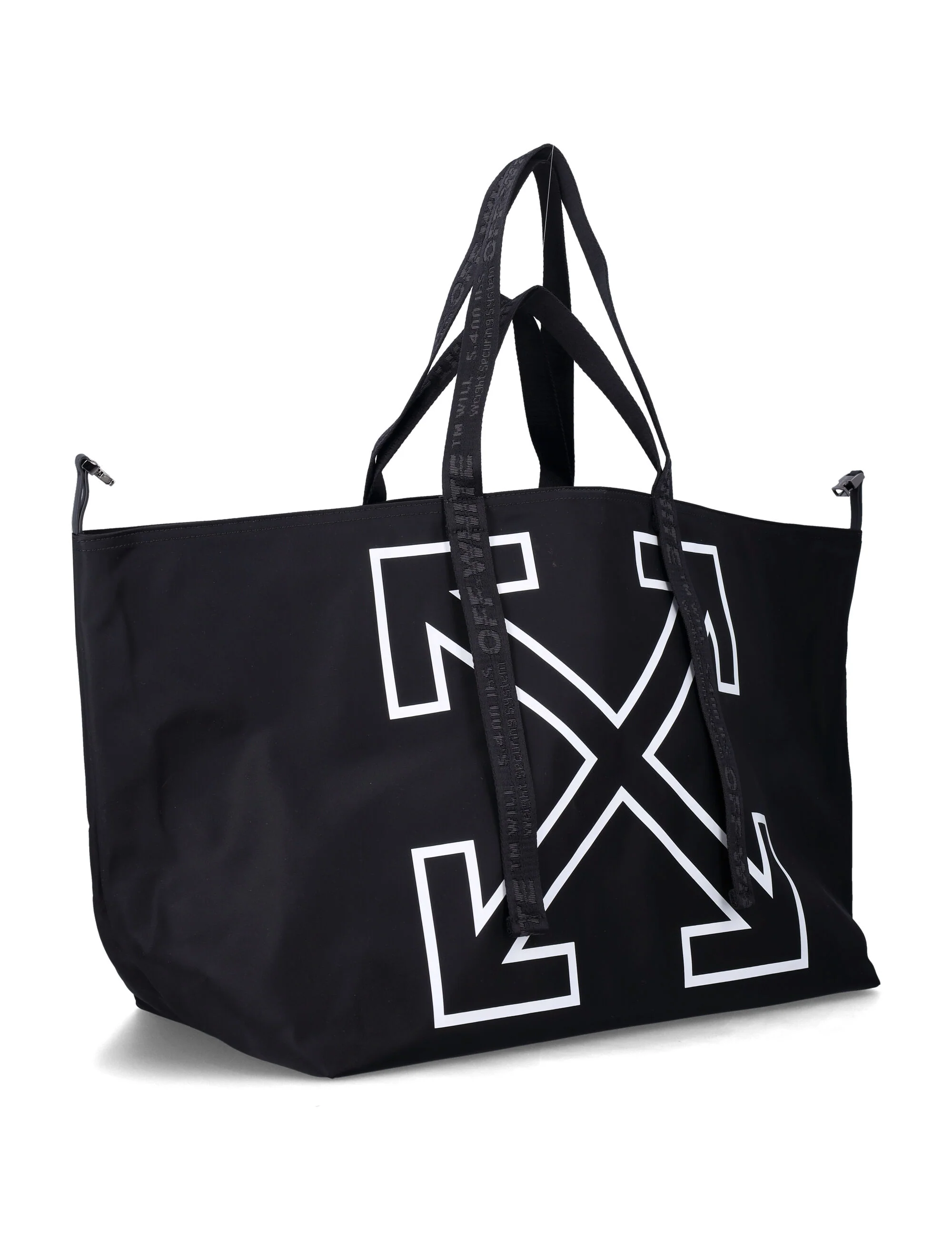 Bolsa Tote Off-White Heritage Day Off Preto Forro de Poliamida