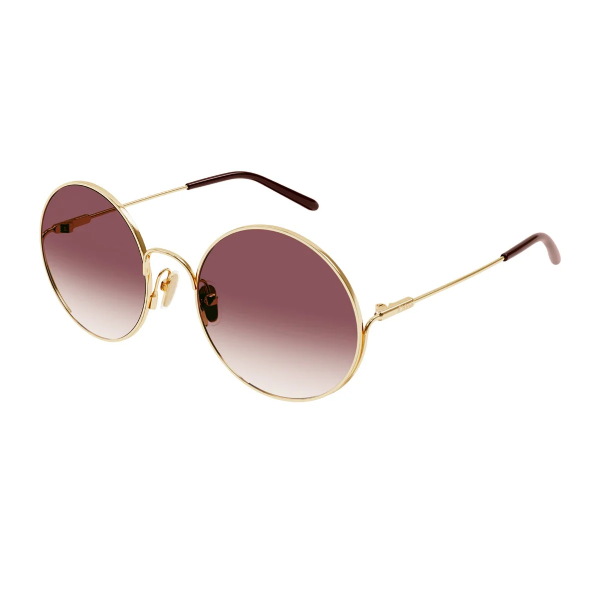 Óculos de Sol Chloé Cc0016s Linea Junior Metalizado Dourado