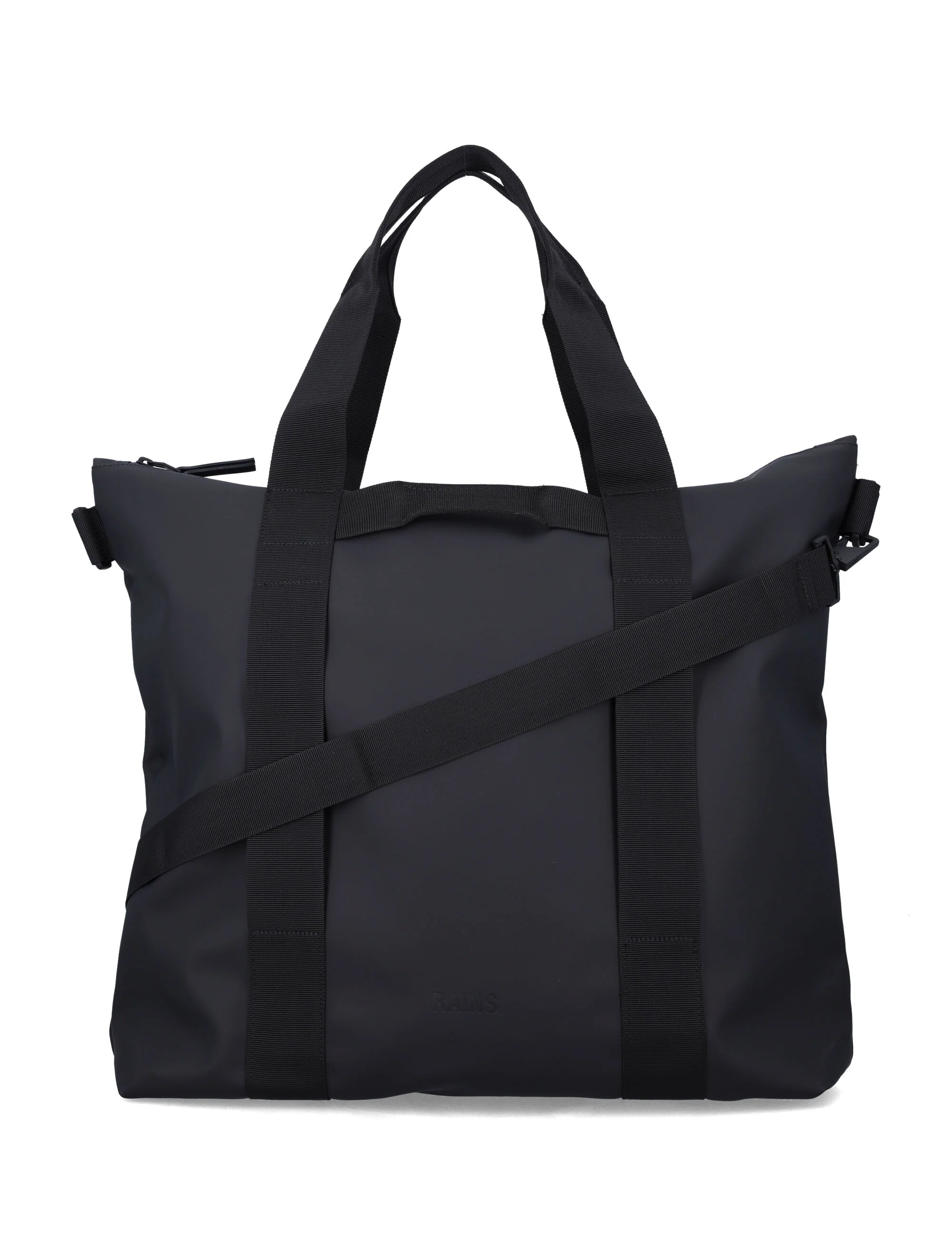 Bolsa Tote Impermeável Preto Rains Revestimento de Poliéster