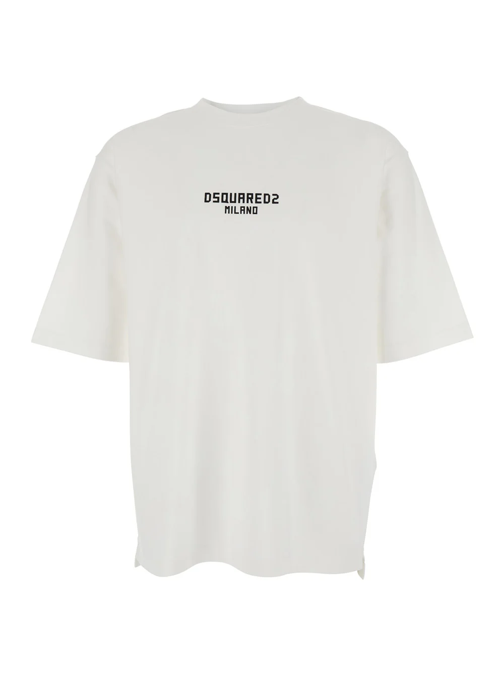 Camiseta DSQUARED2 com Estampa de Logotipo na Frente em Algodão Branco para Homens Camisetas e Camisolas Camiseta DSQUARED2 com Estampa de Logotipo na Frente em Algodão Branco para Homens Camisetas e Camisolas