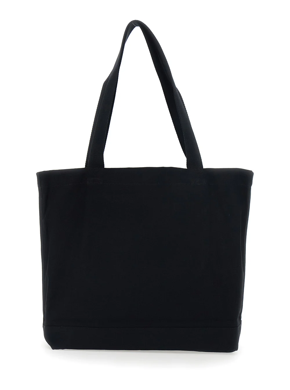 Bolsa de Ombro 'DRESSED FOX' em Preto da Maison Kitsuné com Logotipo Impresso na Frente em Algodão para Homens
