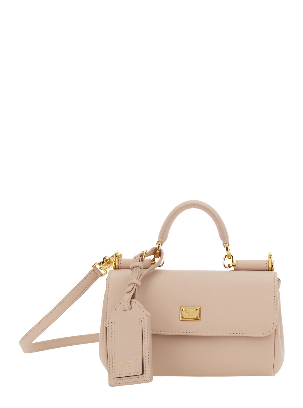 Bolsa Crossbody Mini Rosa My Sicily Dolce & Gabbana com Alça Ajustável e Removível em Couro para Mulheres Algodão Novilho