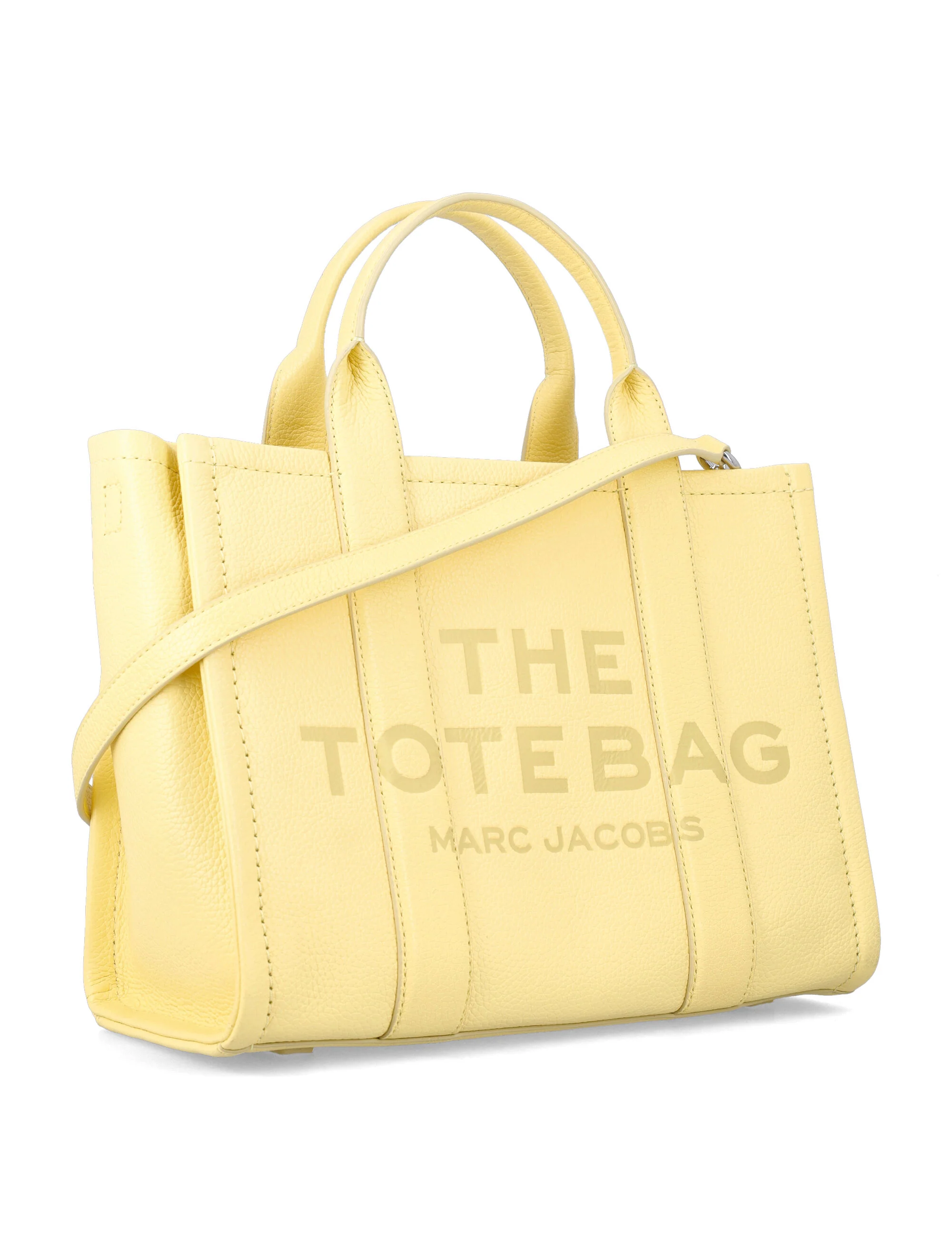 Marc Jacobs The Medium Tote Bag em Couro Creme Vaca