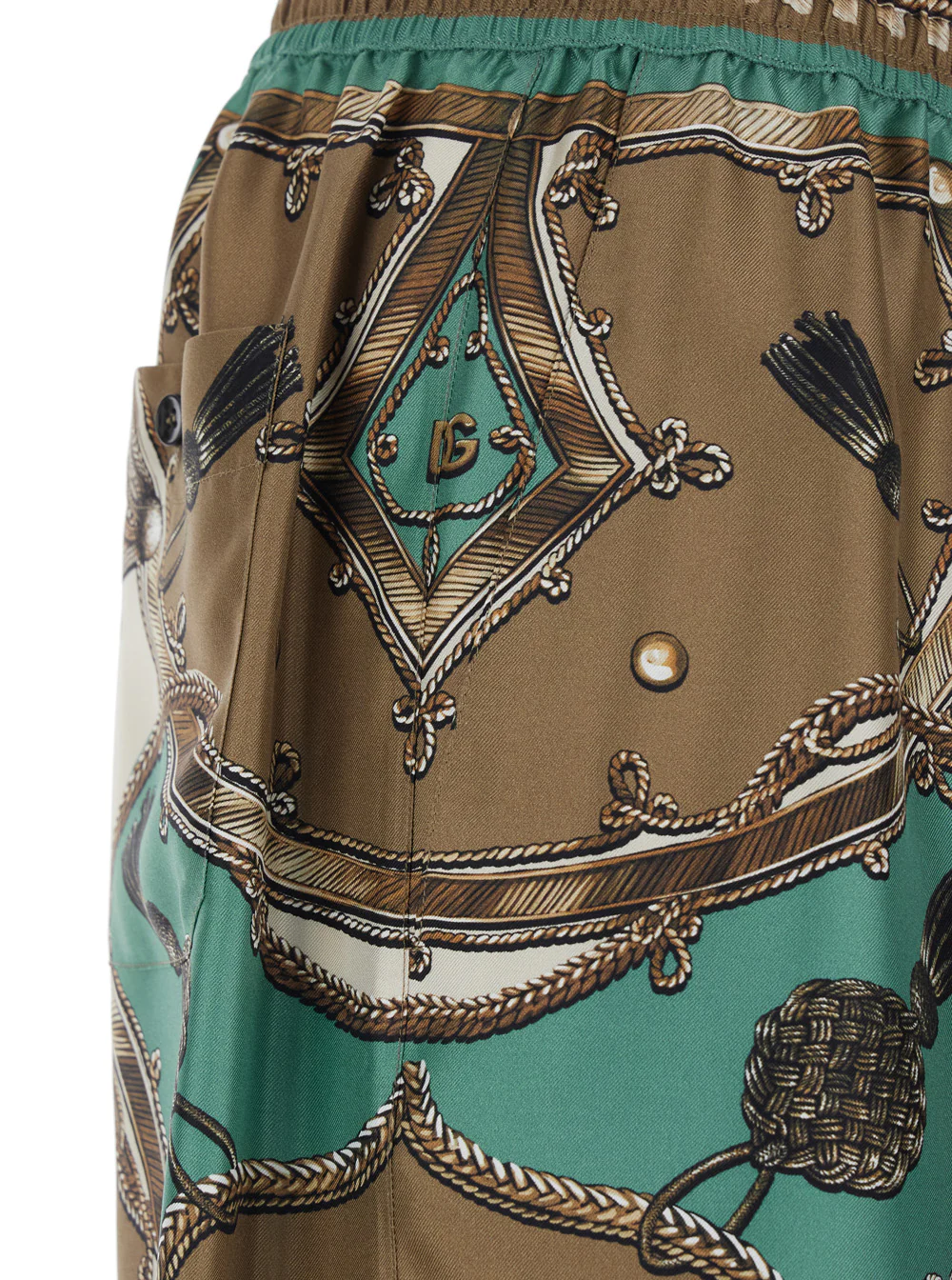 Bermuda 'Vanity' Dolce & Gabbana multicolor com estampa total em Seda para Homens Calças Curtas E
