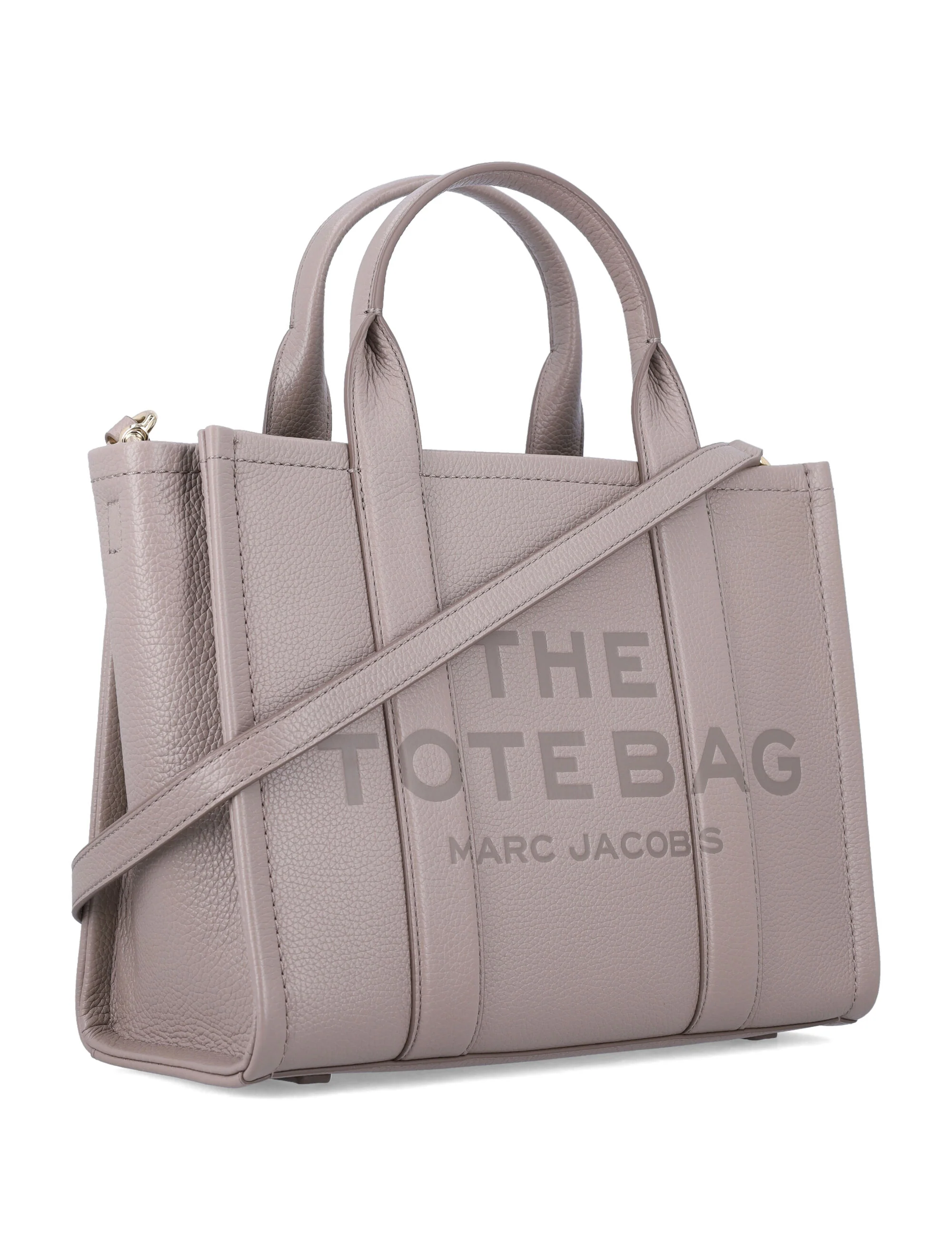 Bolsa Tote Média Marc Jacobs em Couro Cement Cow