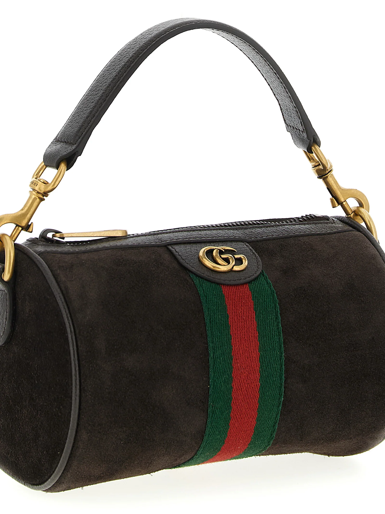 Bolsa de Couro de Novilho Marrom Gucci