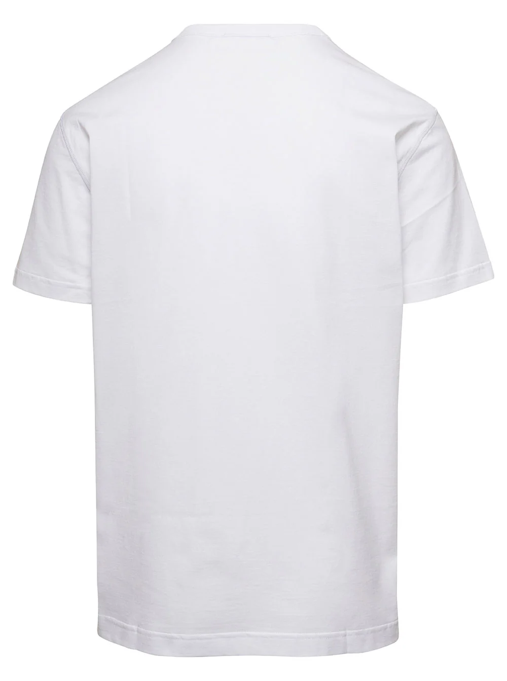 Camiseta Branca com Logotipo Dolce & Gabbana com Etiqueta para Homens, Camisetas de Algodão e Camisetas Polo Camiseta Branca com Logotipo Dolce & Gabbana com Etiqueta para Homens, Camisetas de Algodão e Camisetas Polo