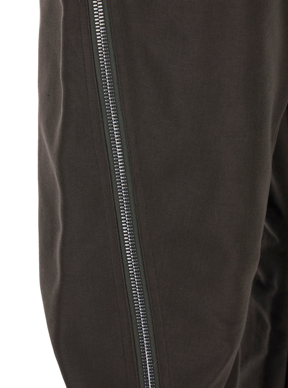 Calças Rick Owens Bolan Banana com Detalhes de Zíper em Cotton Elástico Marrom para Homens Calças de Nylon Calças Rick Owens Bolan Banana com Detalhes de Zíper em Cotton Elástico Marrom para Homens Calças de Nylon
